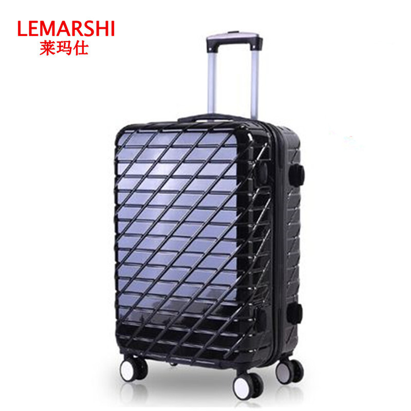 萊瑪仕-拉桿箱托運行李箱萬向輪男生密碼箱子登機箱女士學(xué)生旅行箱20/24/28寸拖箱 鏡面 香檳金 24寸