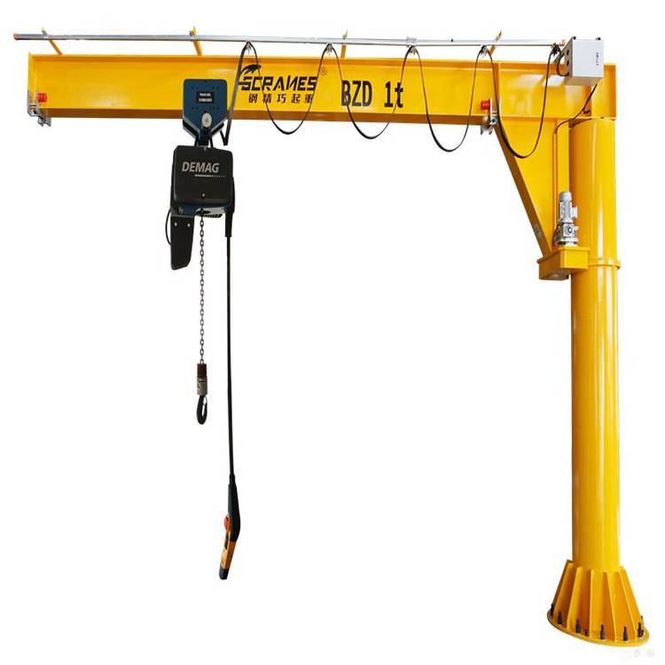 靈活高效的車(chē)間神器 電動(dòng)懸臂吊、500kg移動(dòng)式旋臂吊與可折疊單臂吊詳解